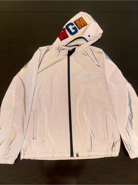 A BATHING APE | BAPE 3M REFLECTIVE JACKET - MEDIUM